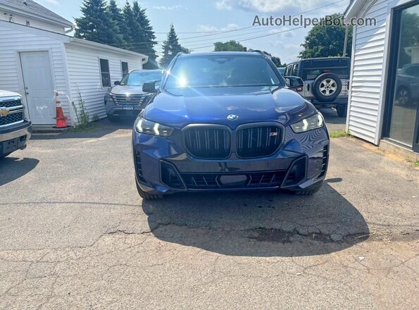 5UX33EU03R9T09335 2024 BMW X5 Blue Հետևի տեսք