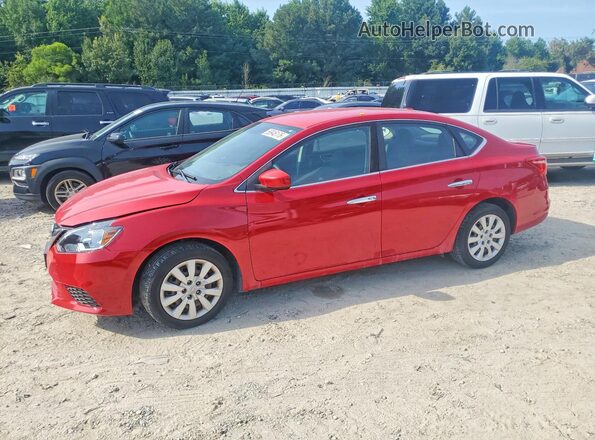 3N1AB7AP4HL685494 2017 NISSAN SENTRA Красный Задняя левая четверть