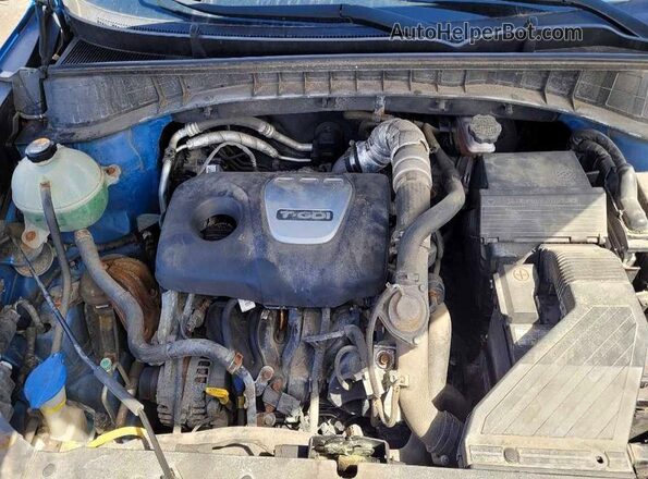 KM8J3CA2XGU213534 2016 HYUNDAI TUCSON Blue Առջևի վահանակի տեսք