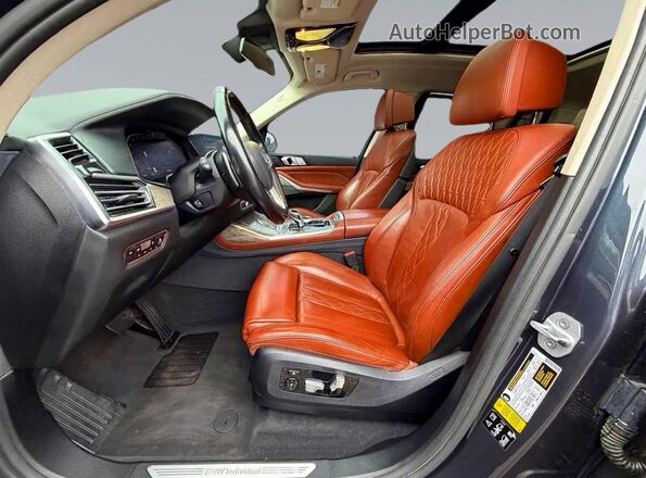 5UXCW2C52KLB43713 2019 BMW X7 Gray Widok naklejki z numerem VIN