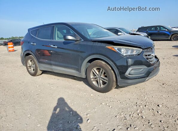 5NMZT3LB3JH076178 2018 HYUNDAI SANTA FE Black Front view