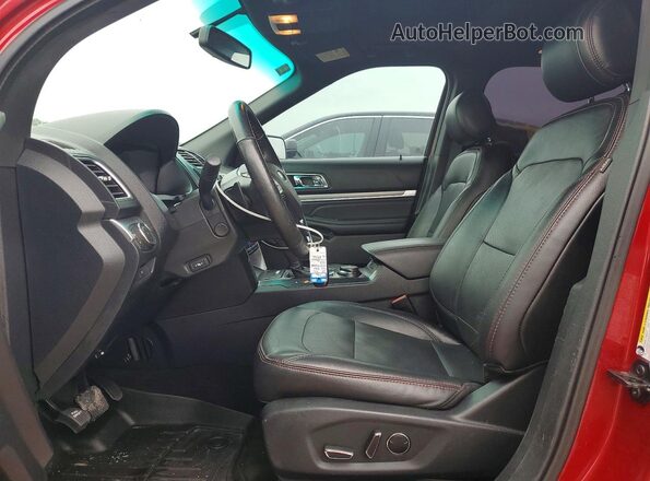 1FM5K8GT3GGC70805 2016 FORD EXPLORER Red Առջևի վահանակի տեսք