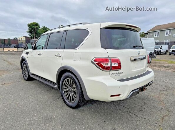 JN8AY2NE0J9734362 2018 NISSAN ARMADA Белый Передняя правая четверть