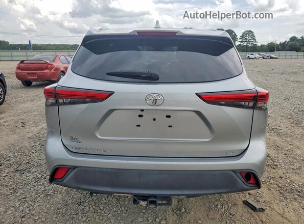 5TDGZRAH5LS500220 2020 TOYOTA HIGHLANDER Silver Вид салону спереду