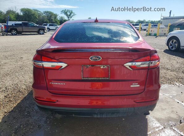 3FA6P0HD5KR171817 2019 FORD FUSION Красный Вид салона спереди