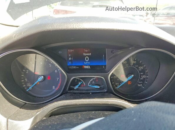 1FADP3F2XHL223833 2017 FORD FOCUS Black Rear seats view
