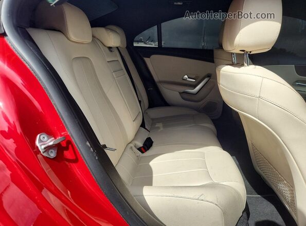 W1K5J4GB7MN225094 2021 MERCEDES-BENZ CLA-CLASS Red Vista interior trasera