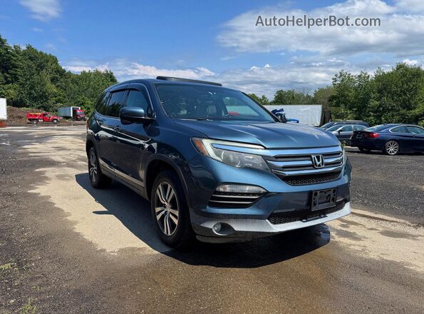 5FNYF6H52HB086462 2017 HONDA PILOT Blue Trasero izquierdo