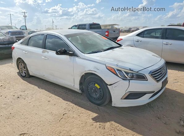 5NPE24AF2GH386301 2016 HYUNDAI SONATA White Դիմացի տեսք