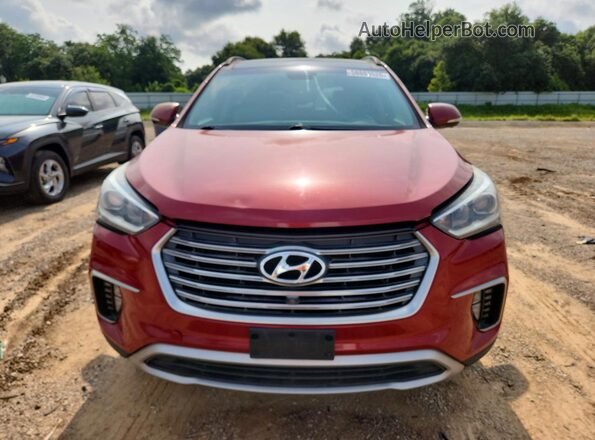 KM8SRDHFXHU220034 2017 HYUNDAI SANTA Red Vista trasera