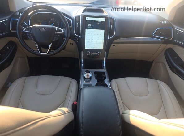 2FMPK4K95MBA27089 2021 FORD EDGE Brown Widok tylnych siedzeń