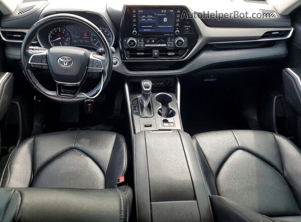 5TDGZRAH1MS039907 2021 TOYOTA HIGHLANDER Черный Вид щитка приборов