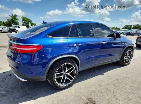 4JGED6EB2KA134380 2019 MERCEDES-BENZ GLE Blue Front right