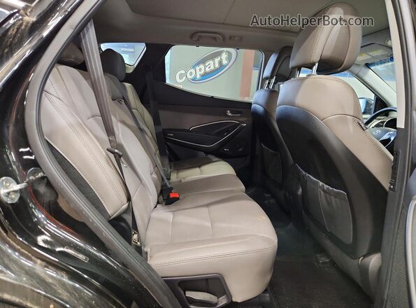 5NMZUDLB5JH066724 2018 HYUNDAI SANTA Black Vista del compartimento del motor