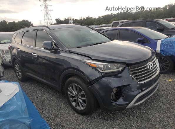 KM8SN4HF4KU300478 2019 HYUNDAI SANTA Blue Вид спереду