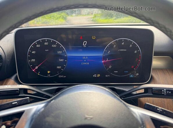 W1KAF4HB3PR133203 2023 MERCEDES-BENZ C White ხელსაწყოთა პანელის ხედი