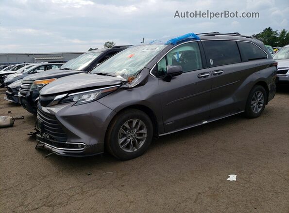 5TDYSKFC1MS029908 2021 TOYOTA SIENNA Charcoal Հետևի ձախ