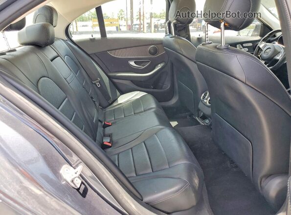55SWF4KB7GU158196 2016 MERCEDES-BENZ C Gray Widok wnętrza z tyłu