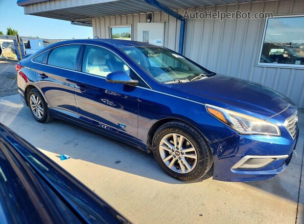 5NPE24AF6HH570805 2017 HYUNDAI SONATA Синий Вид спереди