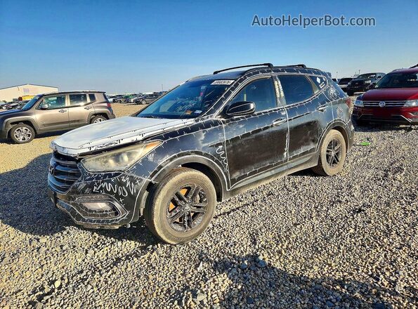 5XYZU3LB2HG398506 2017 HYUNDAI SANTA Black Trasero izquierdo