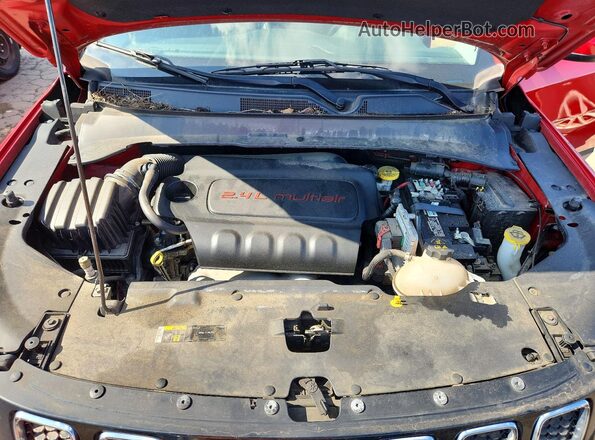 3C4NJDBB4KT734199 2019 JEEP COMPASS Red Engine compartment view