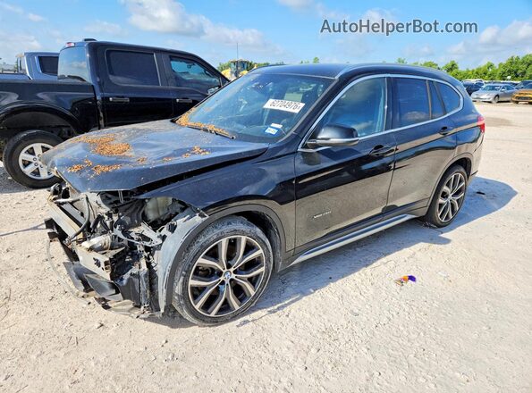 WBXHT3C34G5E55714 2016 BMW X1 Black Tył lewy