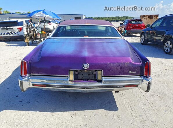 6L47S3Q426567 1973 CADILLAC ELDORADO Фиолетовый Вид салона спереди