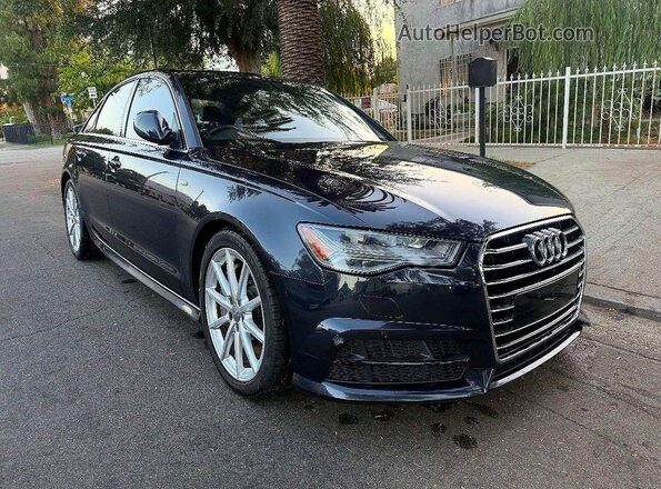 WAUD8AFC9JN015745 2018 AUDI A6 Blue Trasero izquierdo