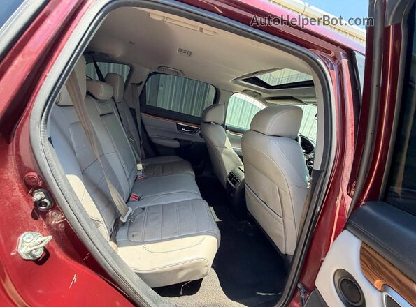 7FARW1H83HE012604 2017 HONDA CR-V Burgundy Front interior view