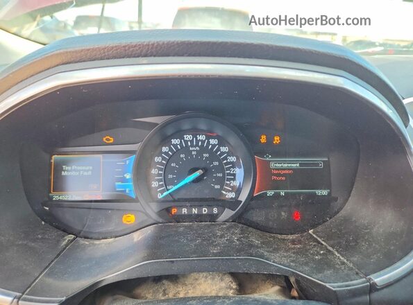 2FMPK4K92HBB12798 2017 FORD EDGE Burgundy Widok tylnych siedzeń