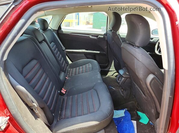3FA6P0HD1GR239988 2016 FORD FUSION Темно-бордовый Вид задней части салона