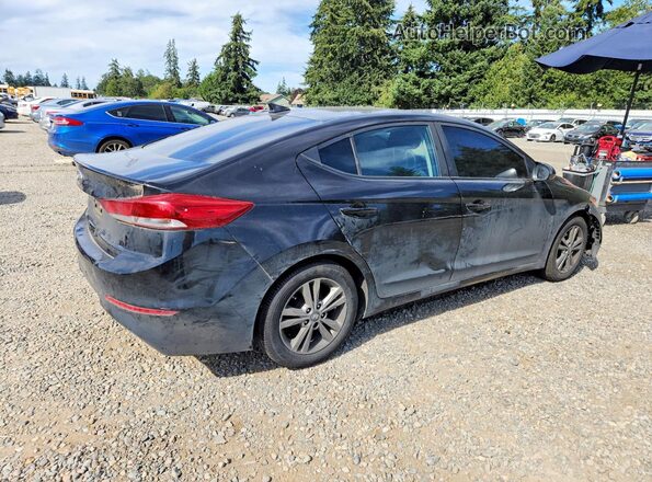 KMHD84LF2HU357908 2017 HYUNDAI ELANTRA Черный Передняя правая четверть