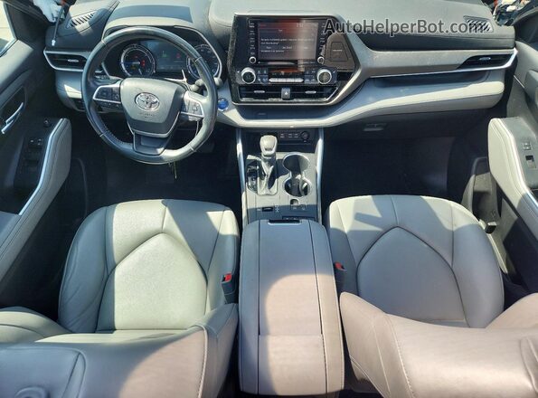 5TDGARAH4NS511395 2022 TOYOTA HIGHLANDER Blue Vista del cuadro de instrumentos
