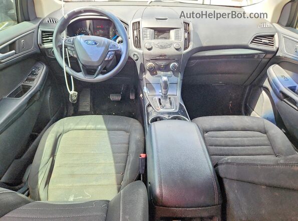 2FMPK4G98HBB61609 2017 FORD EDGE Black Вид щитка приладів