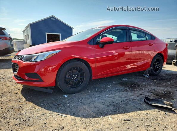1G1BC5SM4J7162485 2018 CHEVROLET CRUZE Red Rear left
