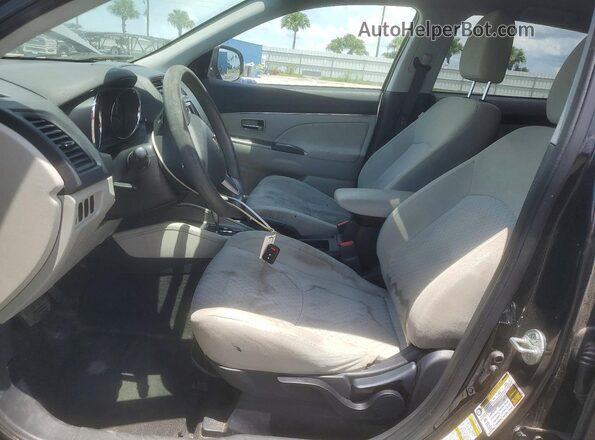 JA4AP3AU2JU006955 2018 MITSUBISHI OUTLANDER Black წინა პანელის ხედი