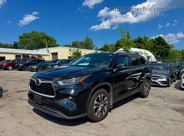 5TDKDRBH1PS011052 2023 TOYOTA HIGHLANDER Black უკანა მარცხენა
