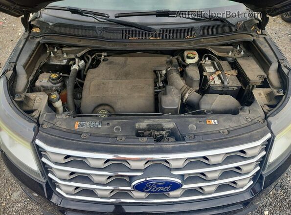 1FM5K8D87HGA52738 2017 FORD EXPLORER Black Вид наклейки з VIN-кодом