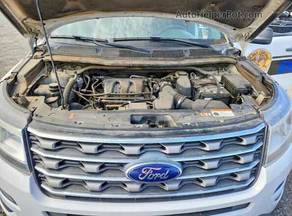 1FM5K7B85HGD55594 2017 FORD EXPLORER White VIN კოდის სტიკერის ხედი