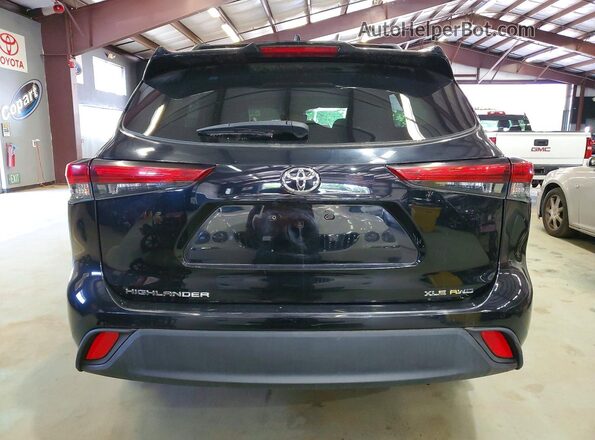 5TDKDRBHXPS022485 2023 TOYOTA HIGHLANDER Black წინა სალონის ხედი