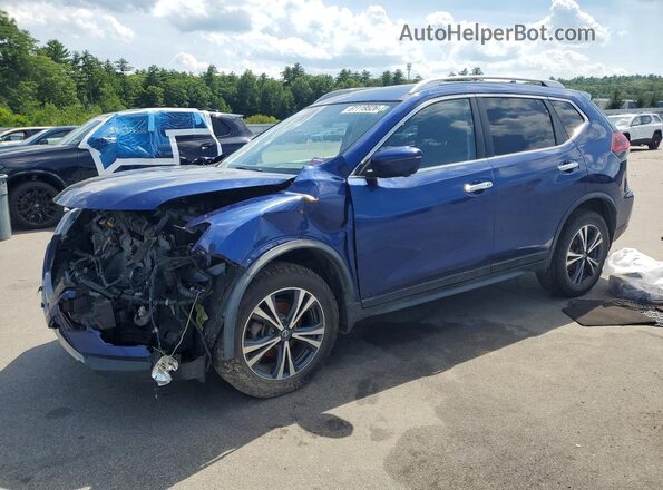 JN8AT2MV4LW111590 2020 NISSAN ROGUE Blue Trasero izquierdo
