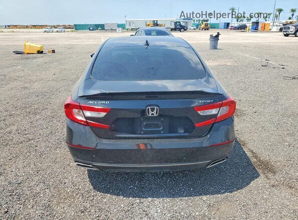 1HGCV1F32LA120274 2020 HONDA ACCORD Черный Вид салона спереди