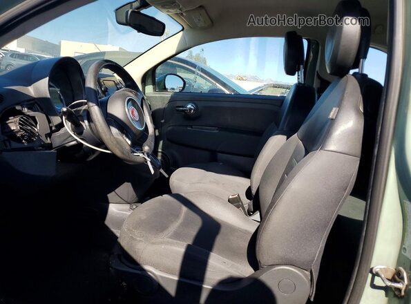 3C3CFFAR1GT136330 2016 FIAT 500 Turquoise Widok wnętrza z przodu