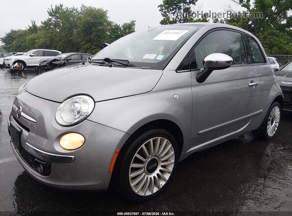3C3CFFCR2HT557844 2017 FIAT 500 Silver Առջևի ձախ երեք քառորդ տեսարան