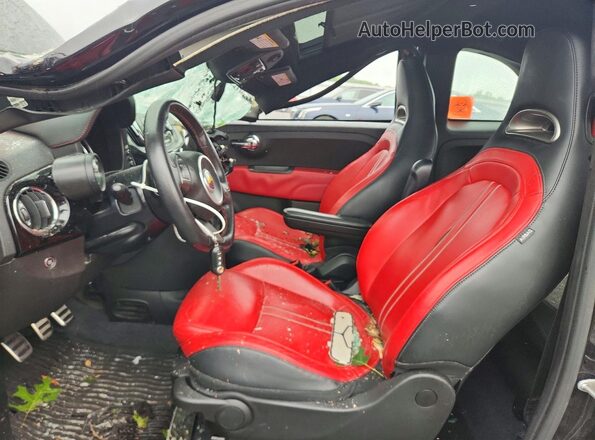 3C3CFFFH4GT165398 2016 FIAT 500 Black წინა სალონის ხედი