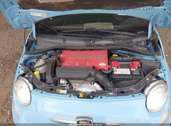 3C3CFFFH7GT214349 2016 FIAT 500 Blue Widok deski rozdzielczej