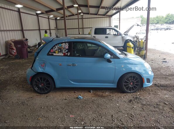 3C3CFFFH7GT214349 2016 FIAT 500 Blue Widok wnętrza z tyłu