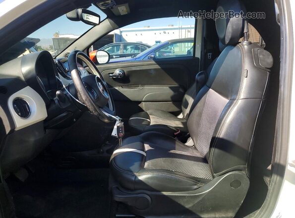 3C3CFFGE2GT165257 2016 FIAT 500 White Vista interior delantera