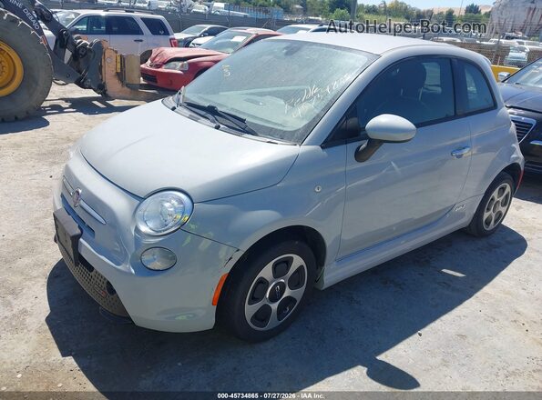 3C3CFFGE2GT229748 2016 FIAT 500E Gray Առջևի ձախ երեք քառորդ տեսարան