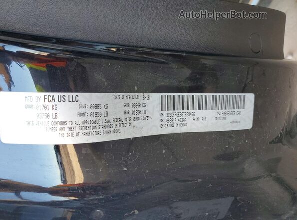 3C3CFFGE3GT229466 2016 FIAT 500 Black VIN կոդի պիտակի տեսք